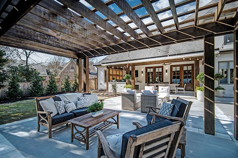 Custom deck and arbor